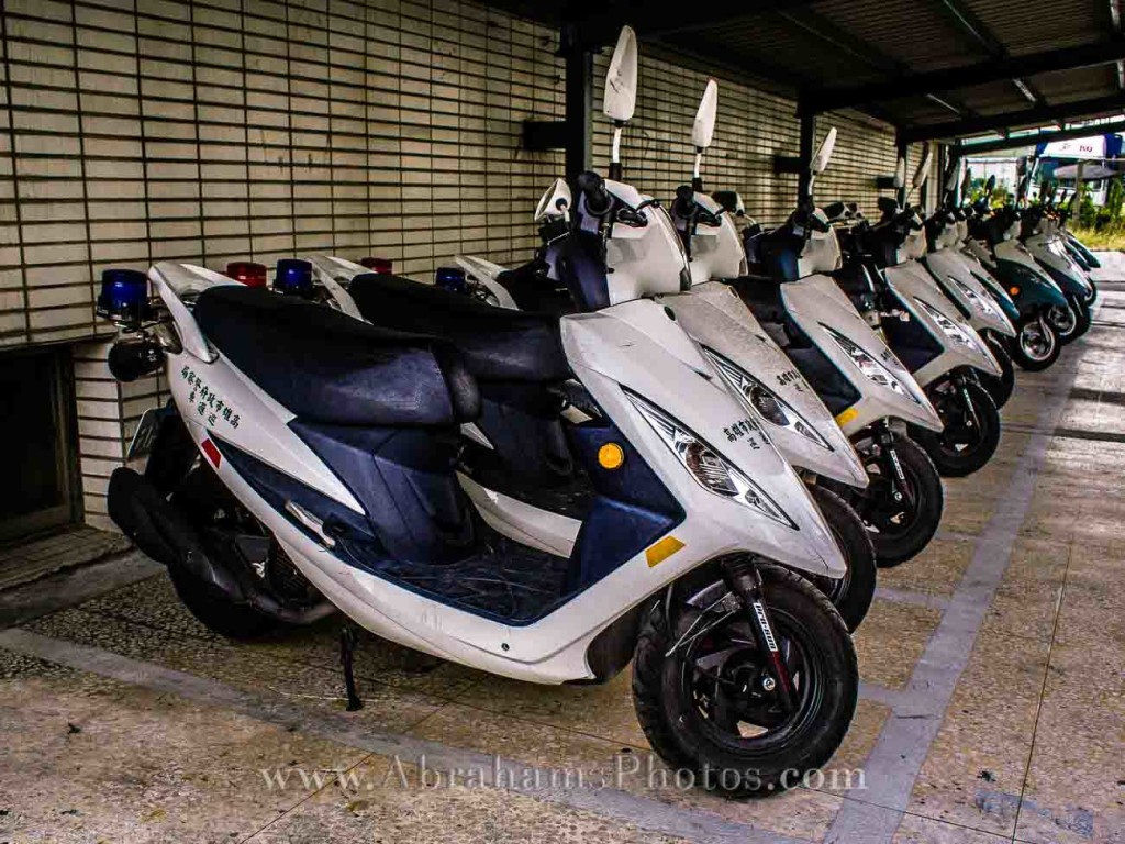 Police Scooter Kaohsiung City Taiwan