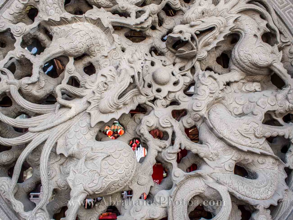 Dragon Entrance Sanfong Temple Kaohsiung Taiwan