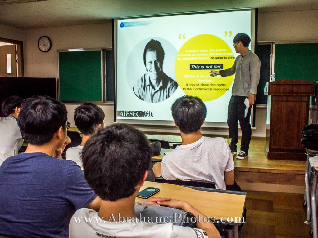 Giving Presentation Korean High School Busan Korea